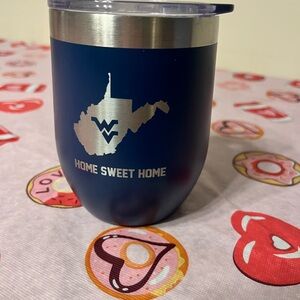 WVU Home Sweet Home WV State Travel Tumbler By Tahoe